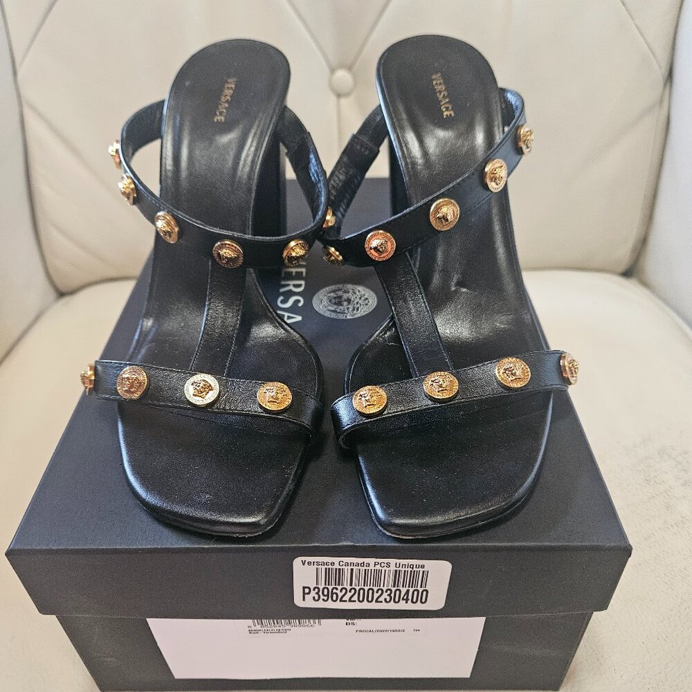 Versace calf leather sandle